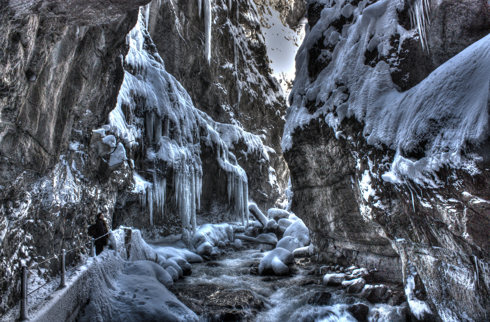 Die Partnachklamm in Garmisch-Partenkirchen