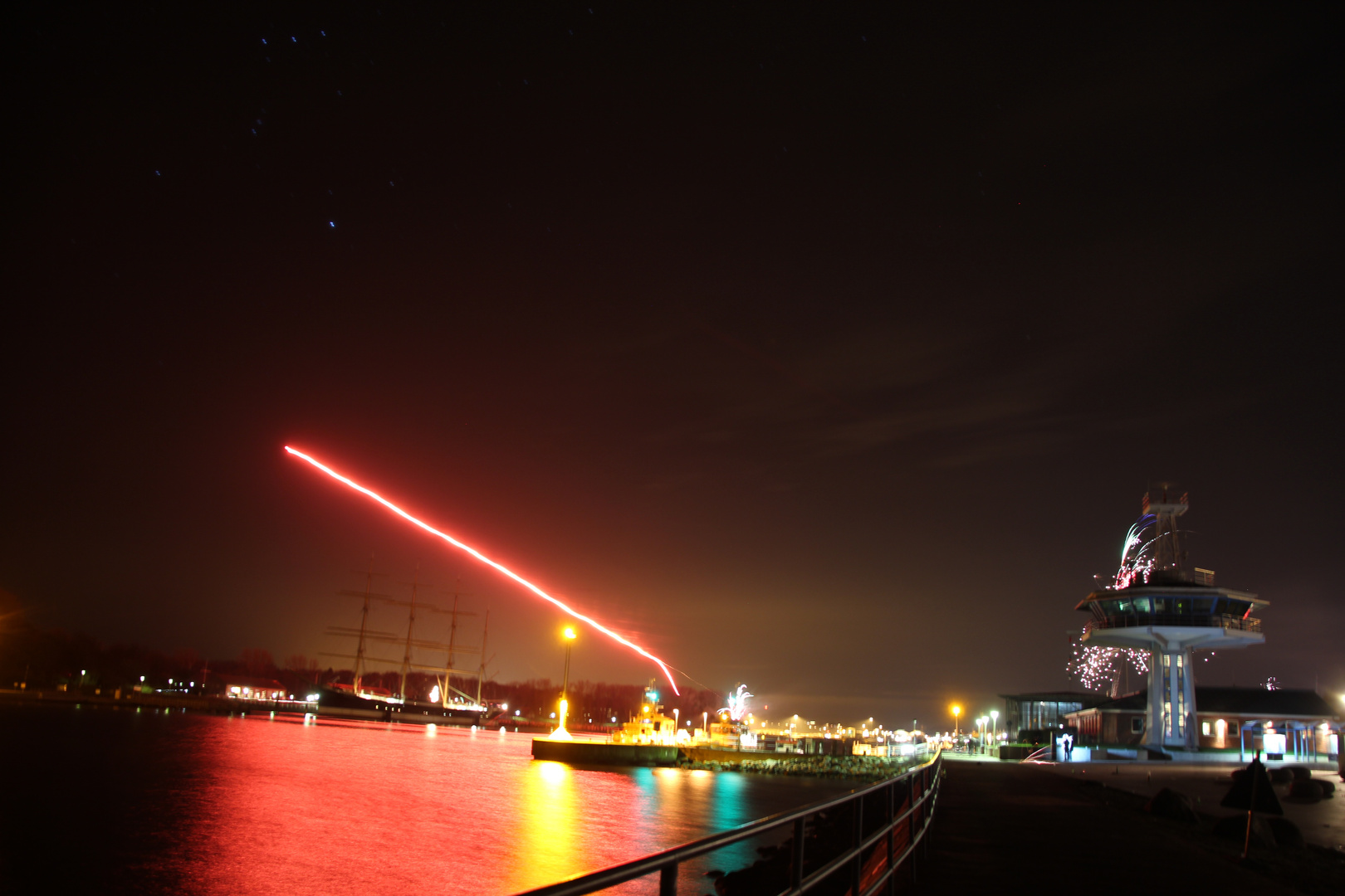 Die Passat in Travemünde an Silvester