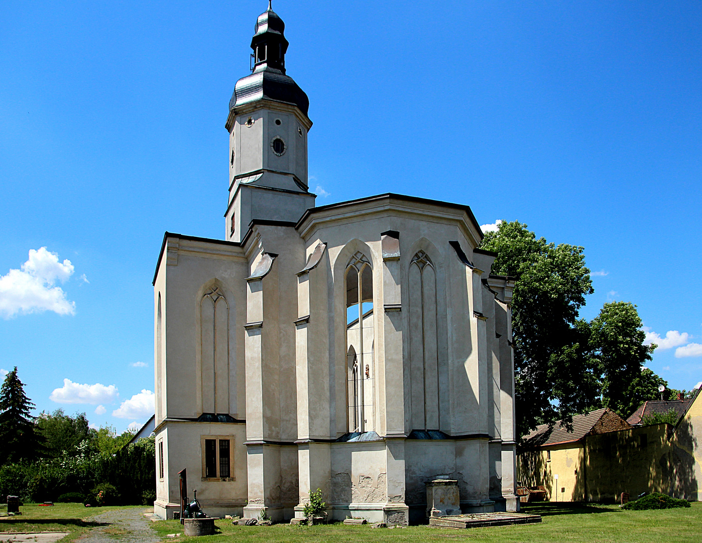 Die Patronatskirche in Schönwölkau