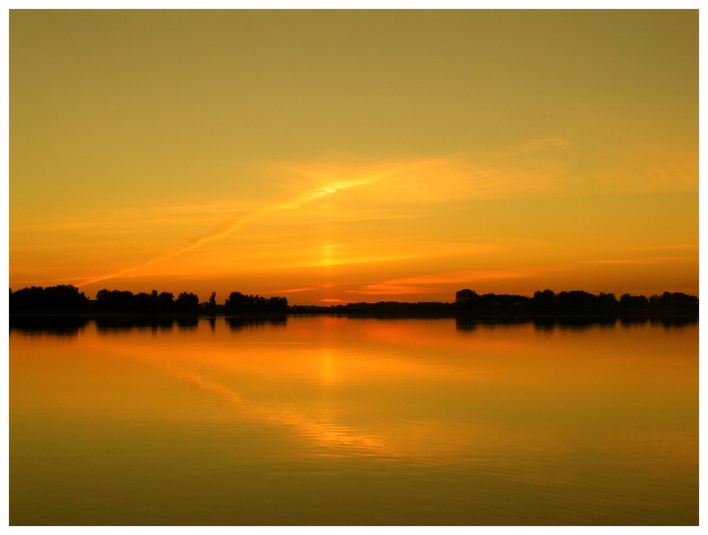 die Peene morgens um 4.00 uhr