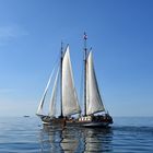 Die "Pegasus" auf der Ostsee vor Warnemünde