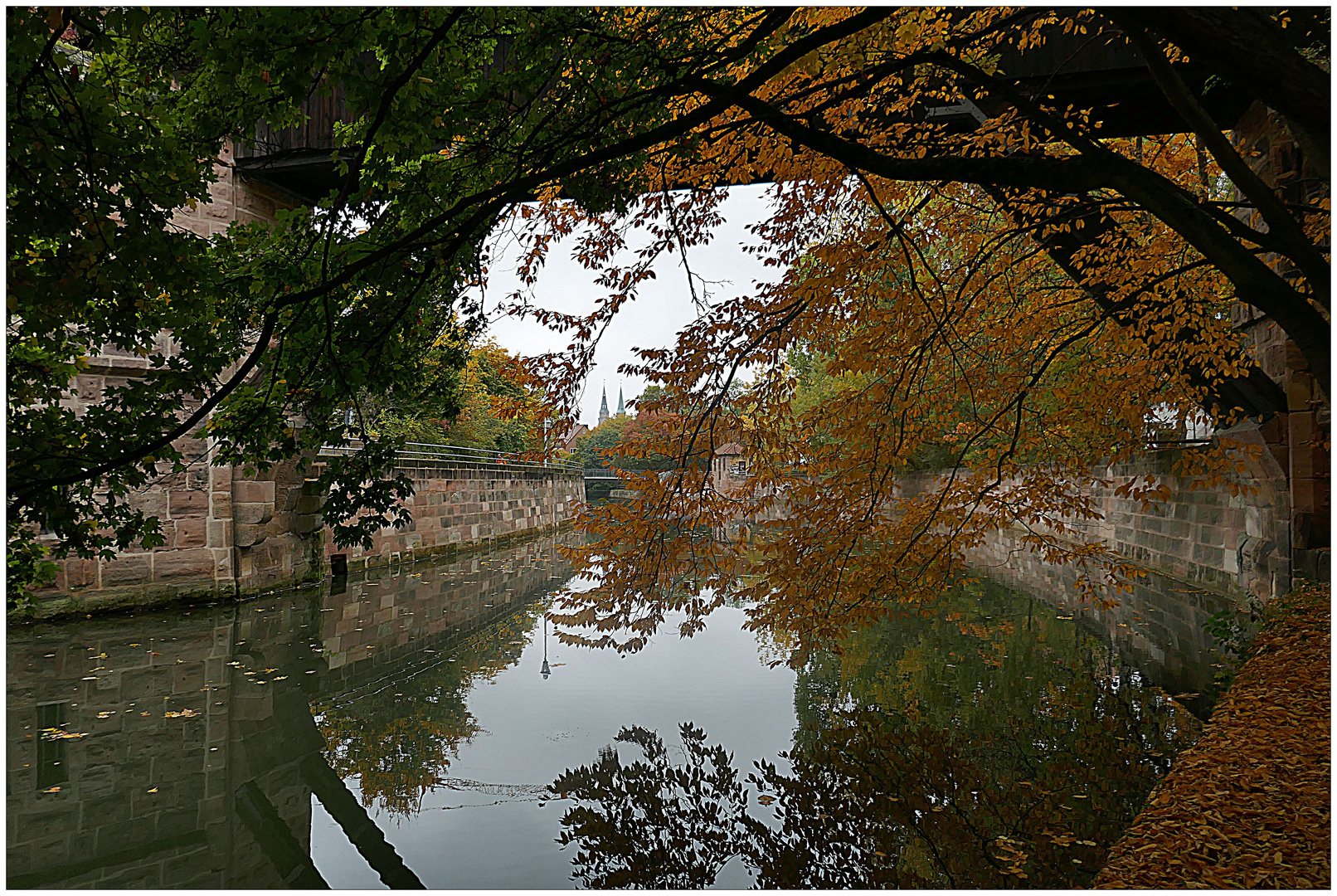 Die Pegnitz an der Wöhrder Wiese