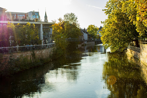 Die Pegnitz in Nürnberg von der Cinecitta Brücke aus