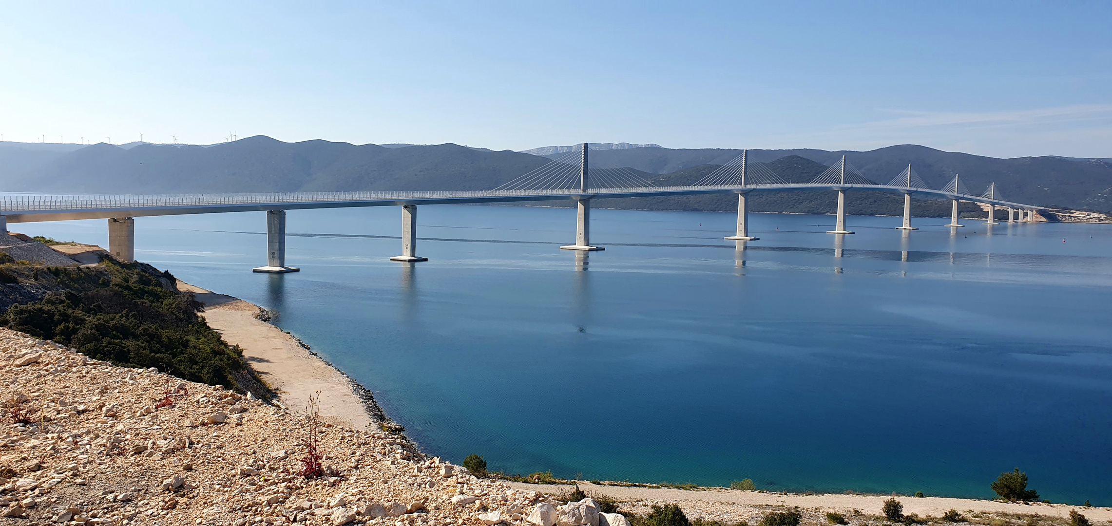 Die Pelješac-Brücke in Kroatien