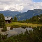 Die Penkenhütte am Bergsee ...