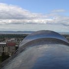 Die Perspektive einer schottischen Burg in Edinburgh