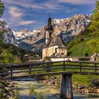 Die Pfarrkirche St.Sebastian im Bergsteigerdorf Ramsau