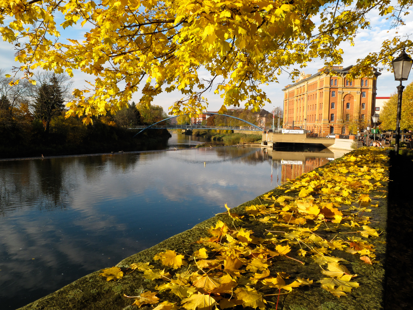 Die Pfortmühle Hameln im Herbst