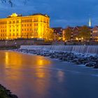 Die Pfortmühle in Hameln mit dem Wehr