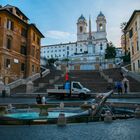 Die Piazza di Spagna erwacht