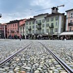 Die Piazza Grande in Locarnao (TI)