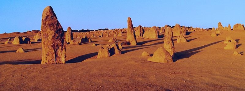 Die Pinnacles (Australische WEST-Küste) bei Sonnenuntergang