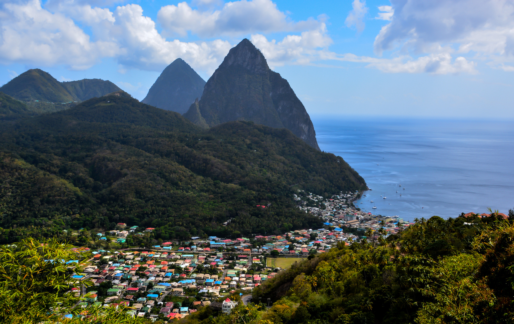 Die "Pitons" von St. Lucia - April 2015