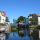 Die Plauer Hubbrücke in der Innenstadt