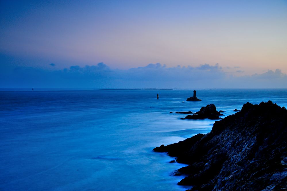 Die Pointe du Raz in der Abenddämmerung