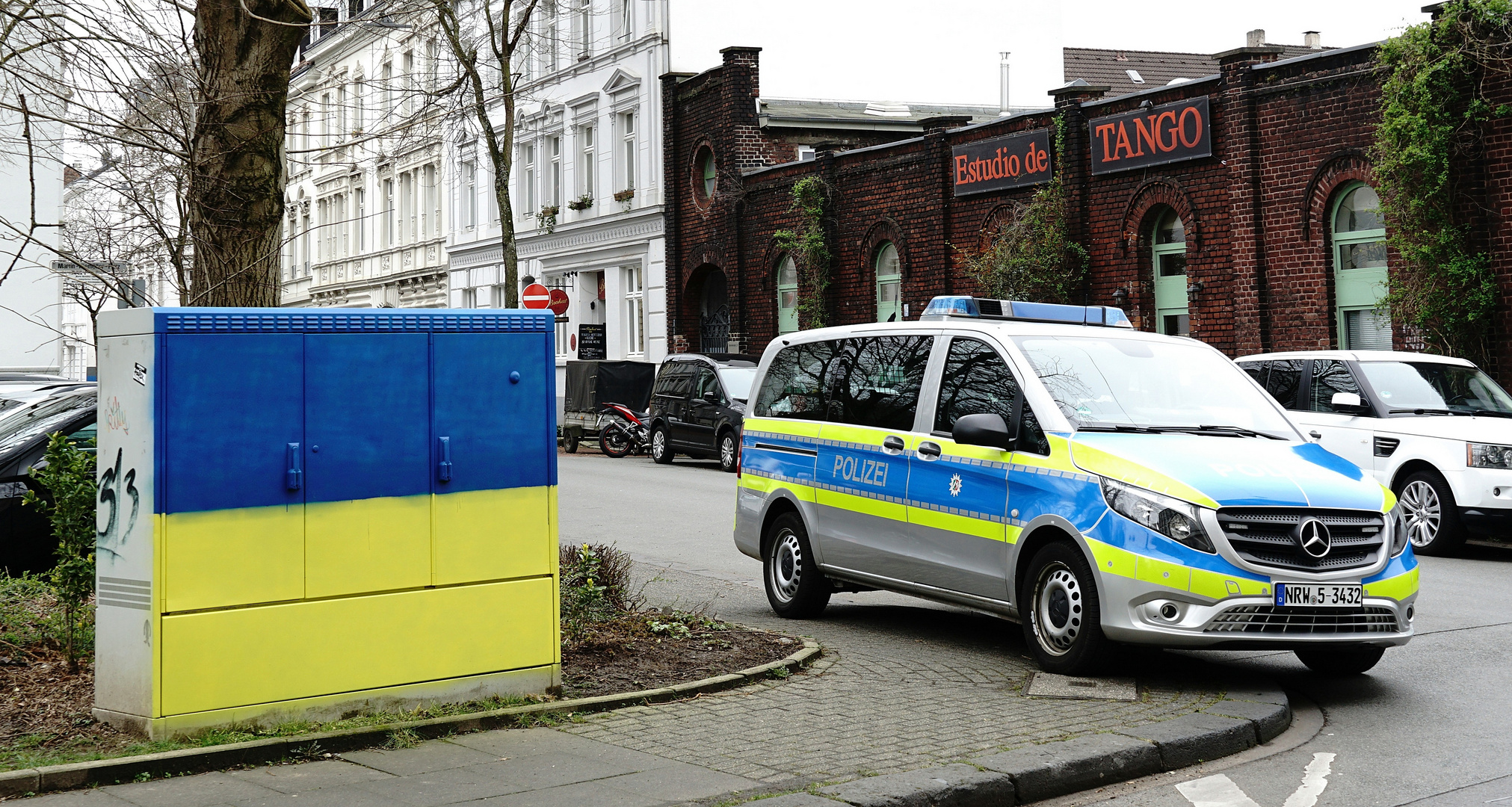 Die Polizei solidarisiert sich mit der Ukraine