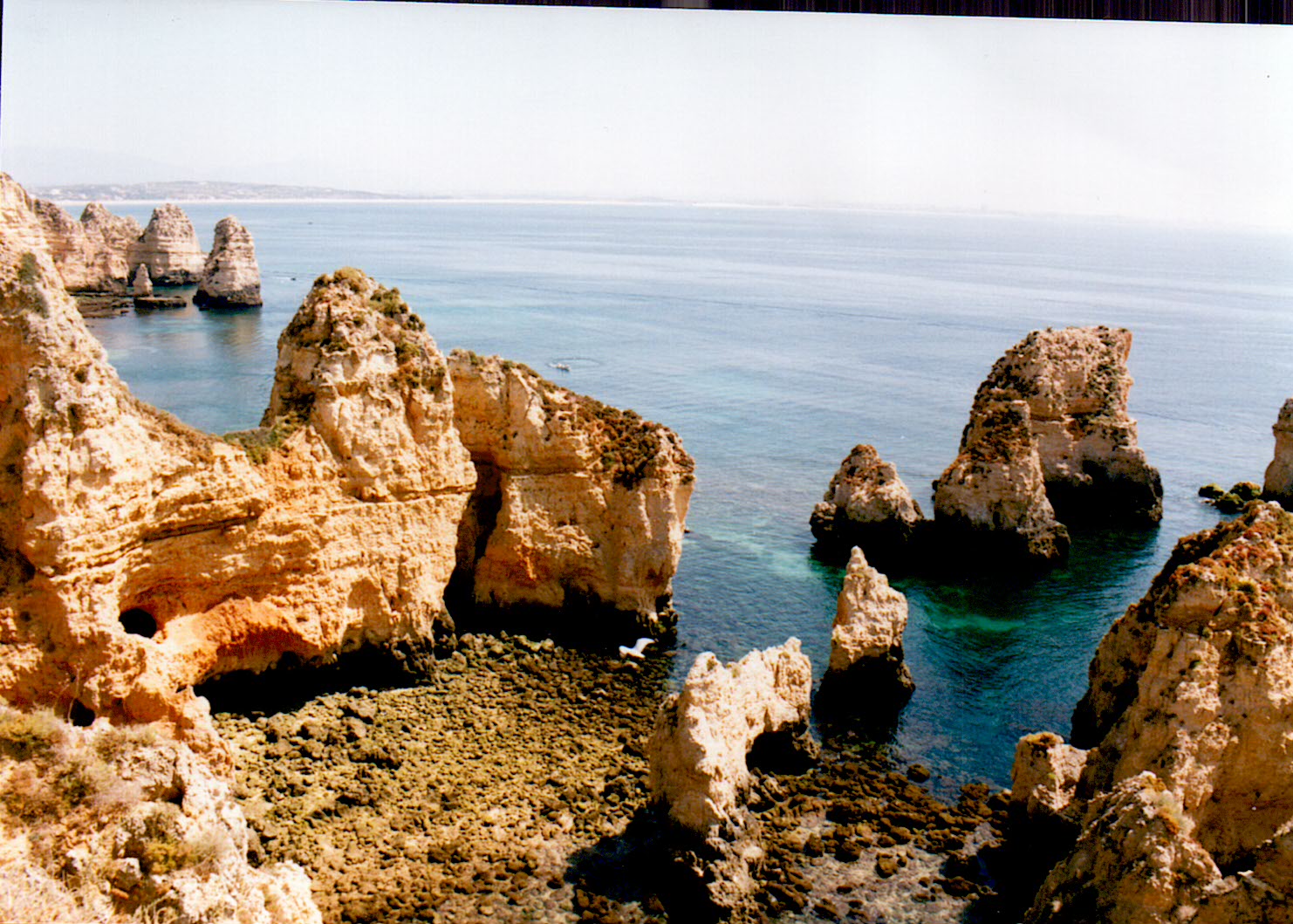 Die Ponta da Piedade in Lagos an der Algarve in Portugal