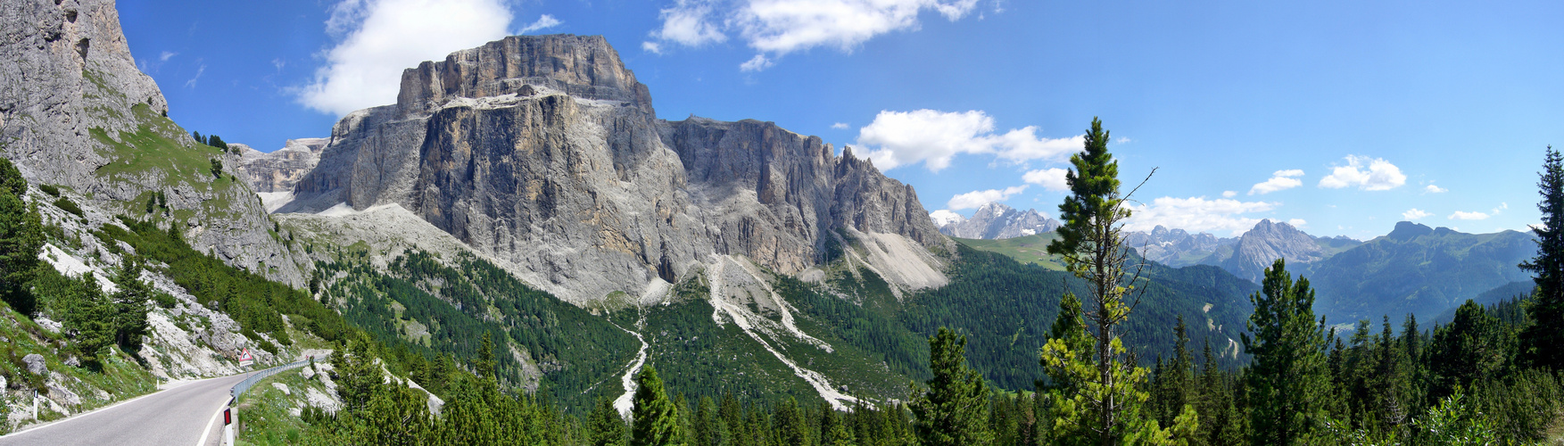 Die Pordoispitze in den Dolomiten