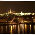 Die Prager Burg bei Nacht...