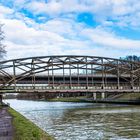 Die Prinzbrücke frontal gesehen - Alt und Neu