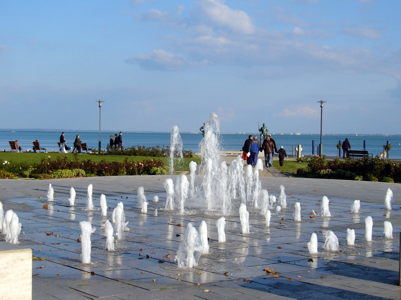 Die Promenade in Balatonfüred....