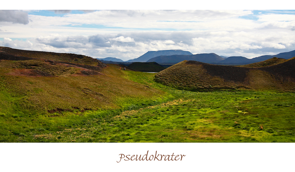 Die Pseudokrater von Skútusstaðir