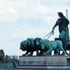 Die Quadriga auf dem Siegestor in München