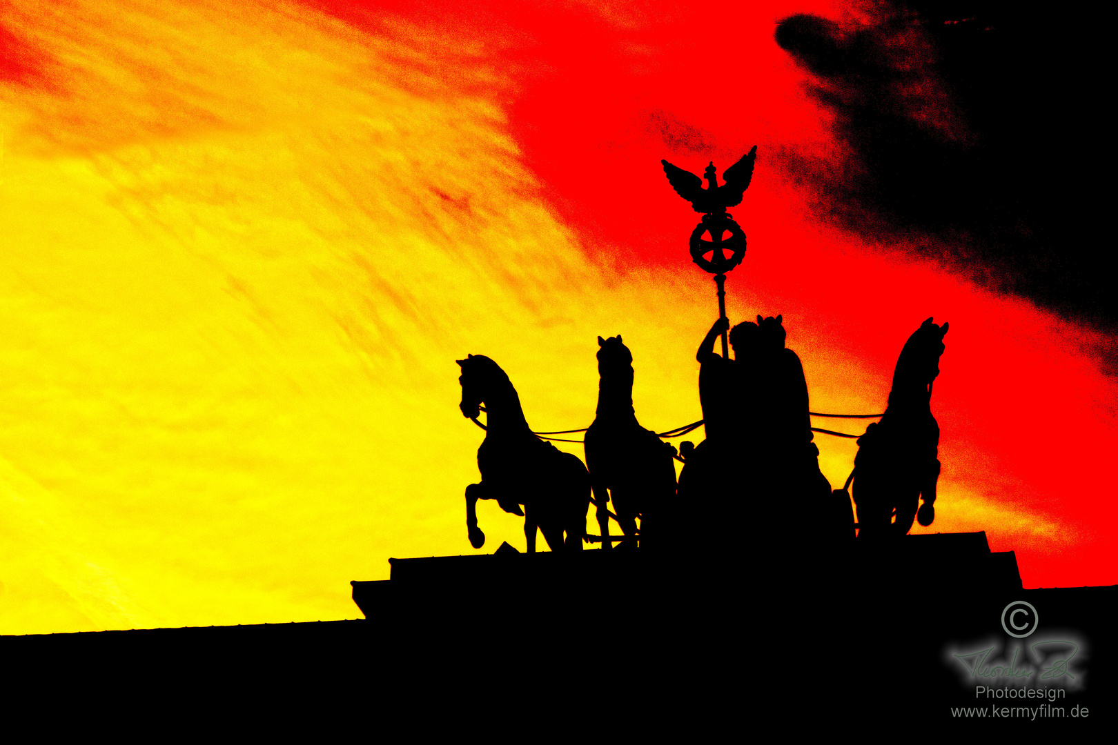 Die Quadriga vorm Bundeshimmel