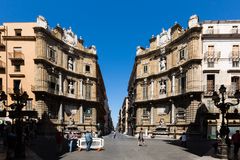 Die Quattro Canti mit dem Corso Vittorio Emanuele