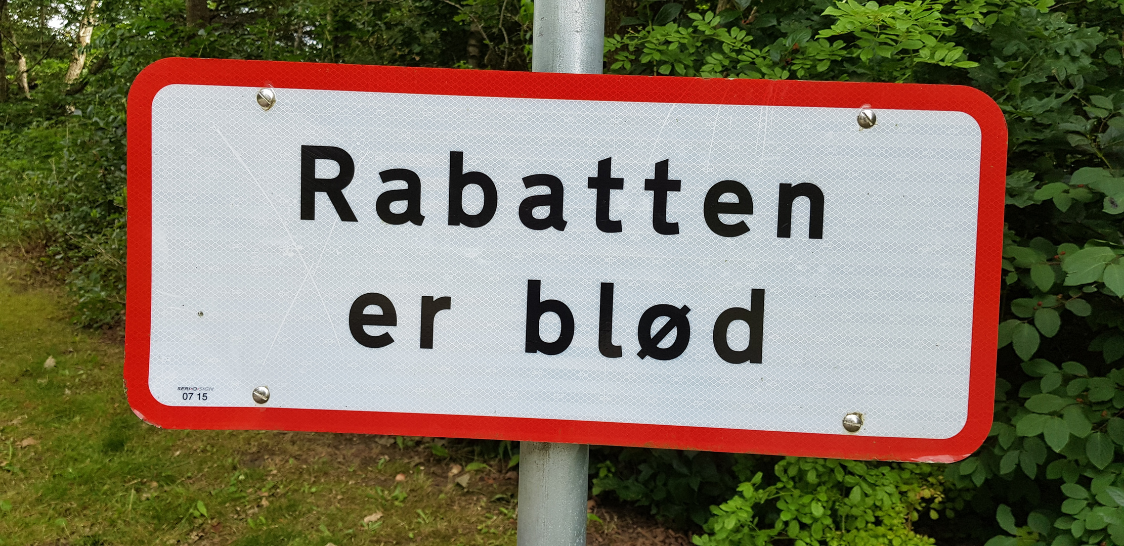 Die Rabatten sind blöd?  