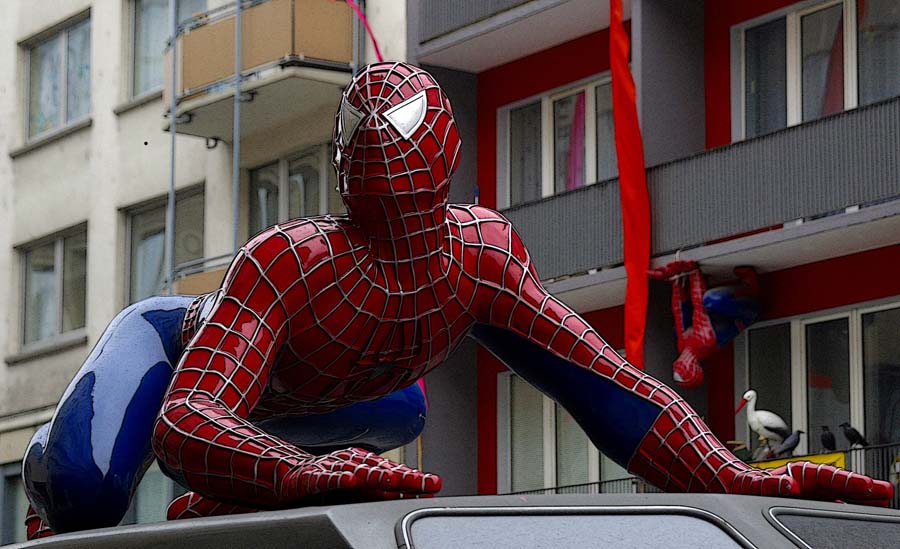 Die Raben tuscheln der Storch hat neue Spidermans gebracht