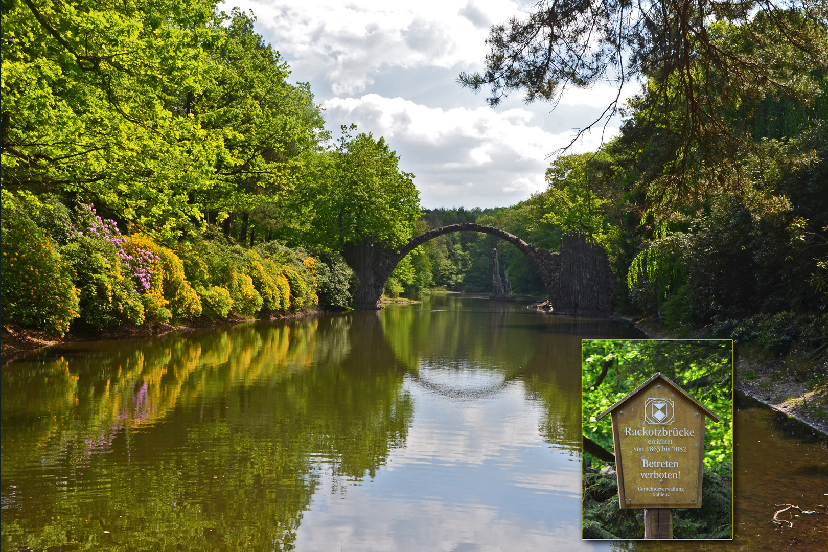 Die Rackotzbrücke im Kromlauer Park