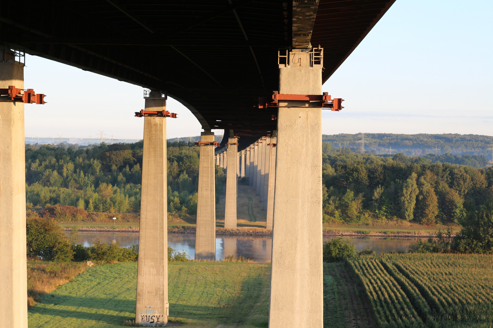 Die Rader Hochbrücke über die A7