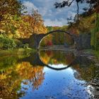 Die Rakotzbrücke, auch genannt Teufelsbrücke in Kromlau