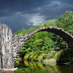 Die Rakotzbrücke im Kromlauer Park oder im Volksmund &quot;Teufelsbrücke&quot;