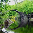 die Rakotzbrücke im Rhododendronpark Kromlau