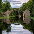 Die Rakotzbrücke in Kromlau "zentriert"