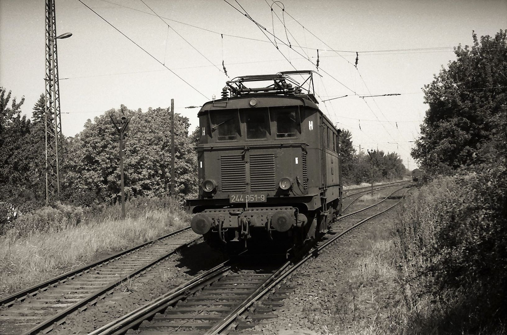 Die Rangierlok in Gaschwitz .