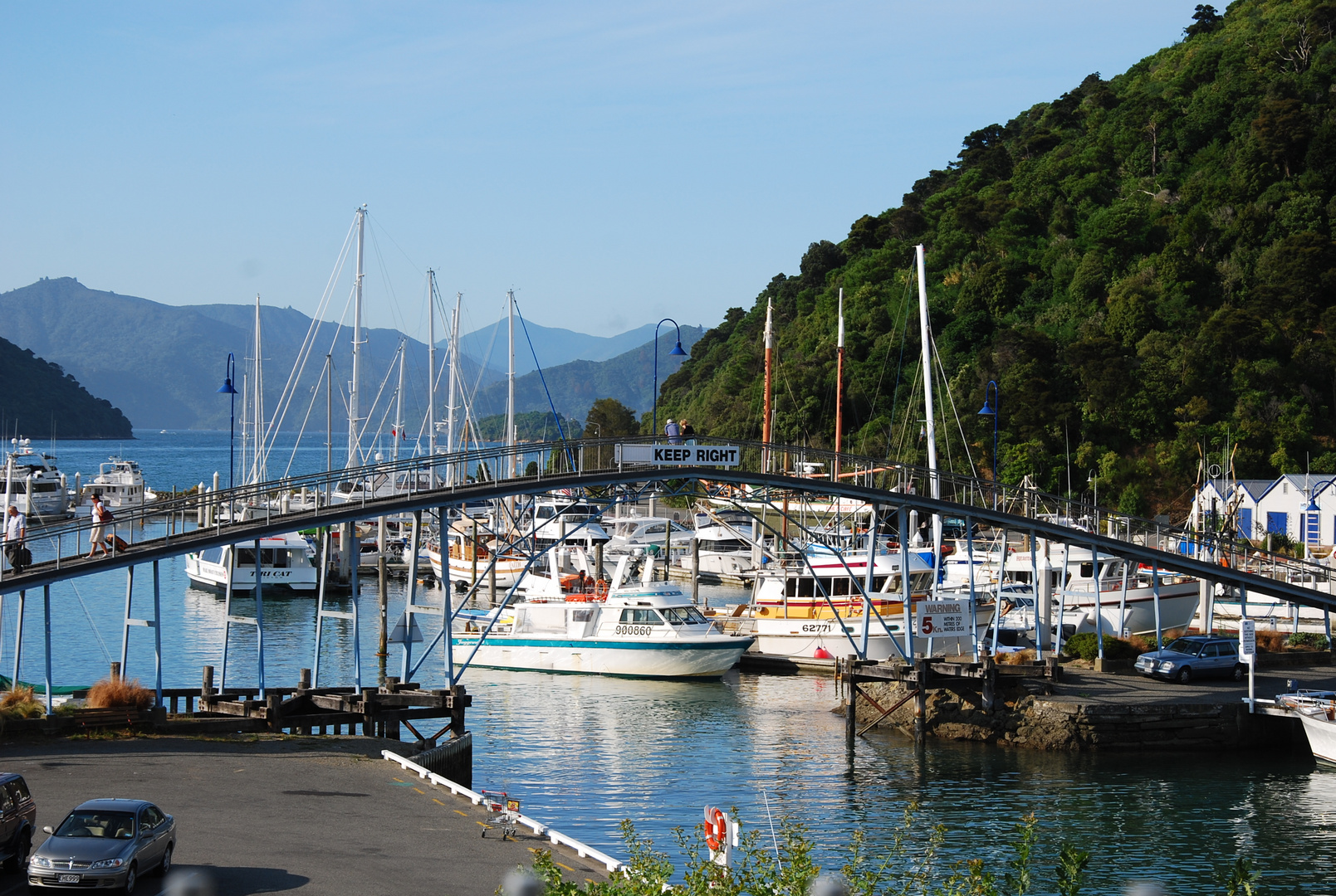 Die Regenbogenbrücke in Picton - Neuseeland 2009