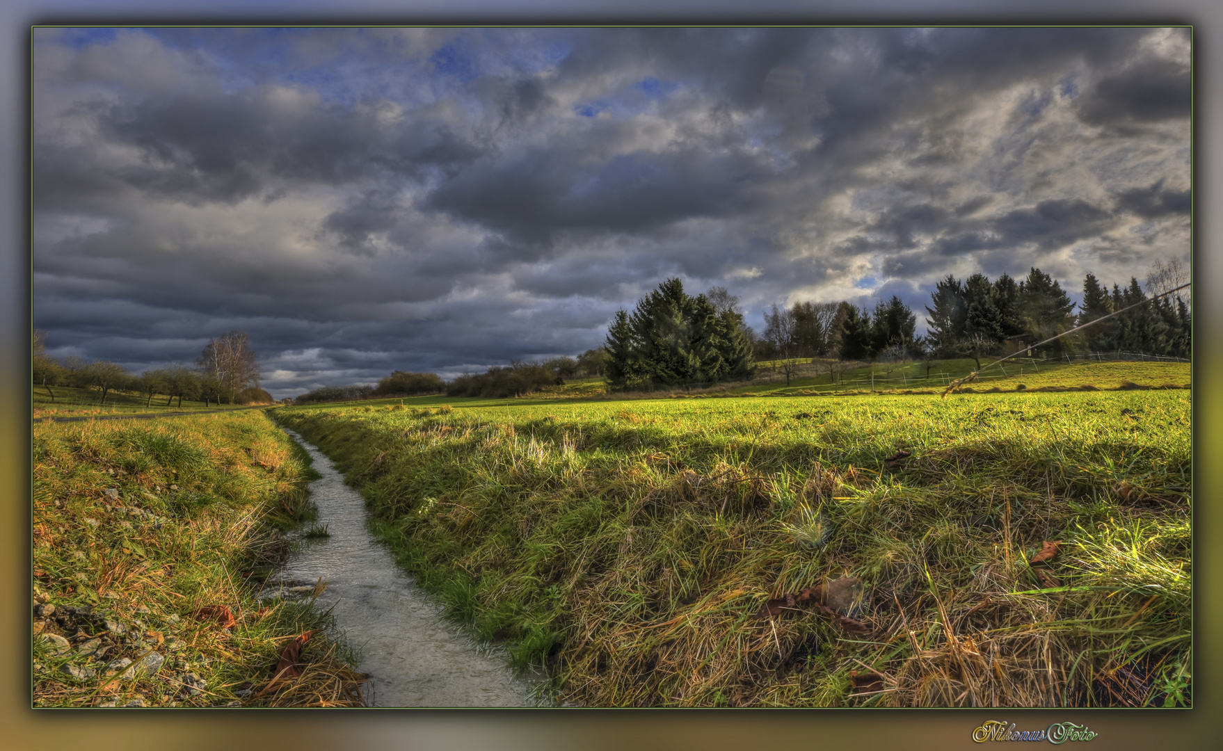 die Regenwolken ziehen ab