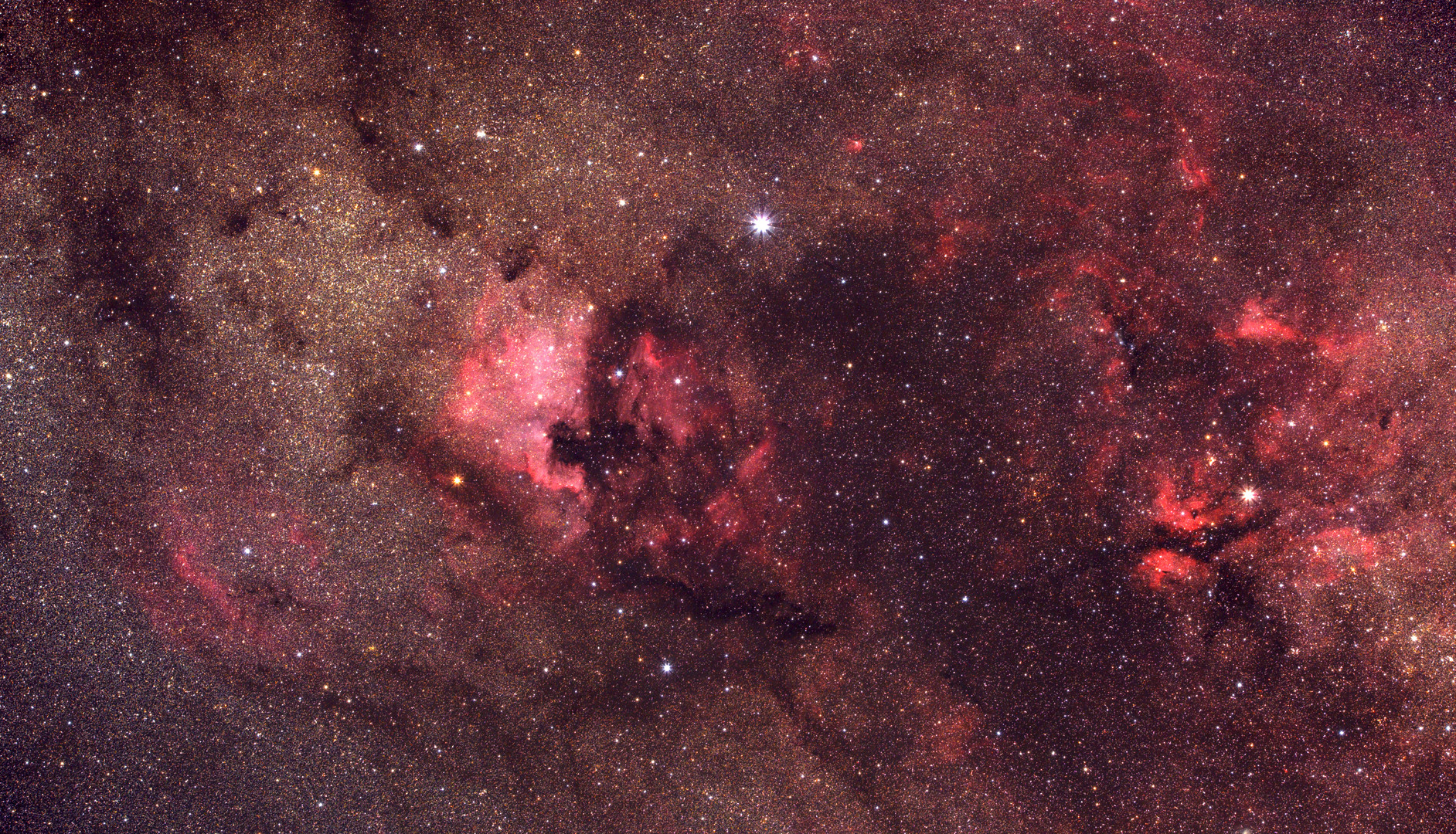 Die Region des Nordamerikanebels (NGC 7000)