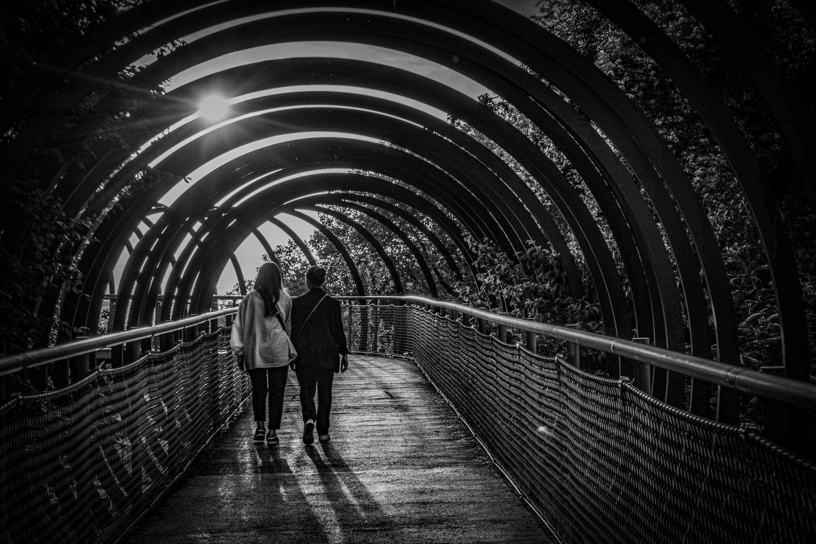 Die Rehberger -Brücke im Kaisergarten 