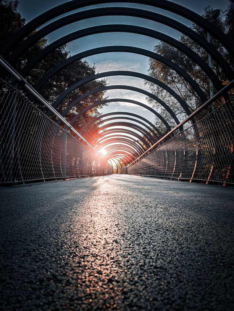 Die Rehberger -Brücke in Oberhausen 