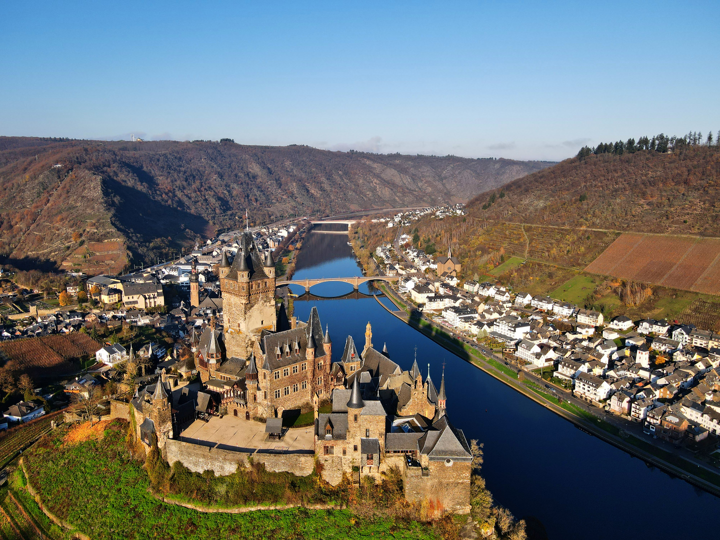 Die Reichsburg in Cochem an der Mosel