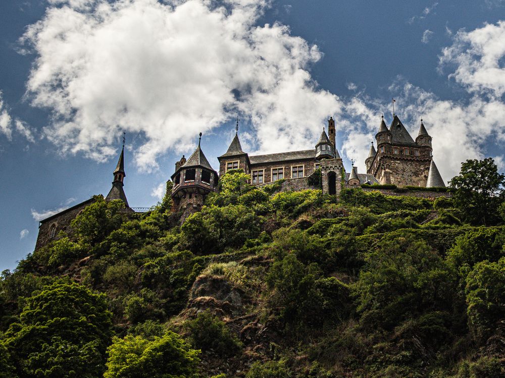 Die "Reichsburg", Wahrzeichen von Cochem an der Mosel