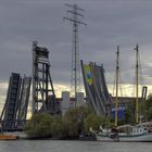 die Rethe-Hubbrücke und "Beluga II"...