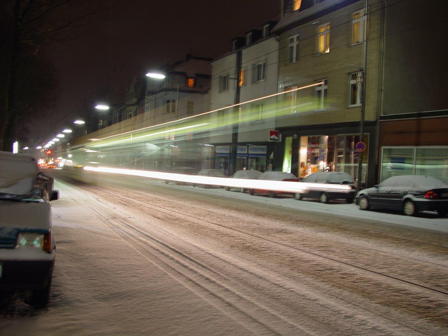 Die Rheinbahn im Schnee