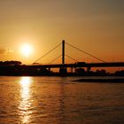 die rheinbrücke im gegenlicht