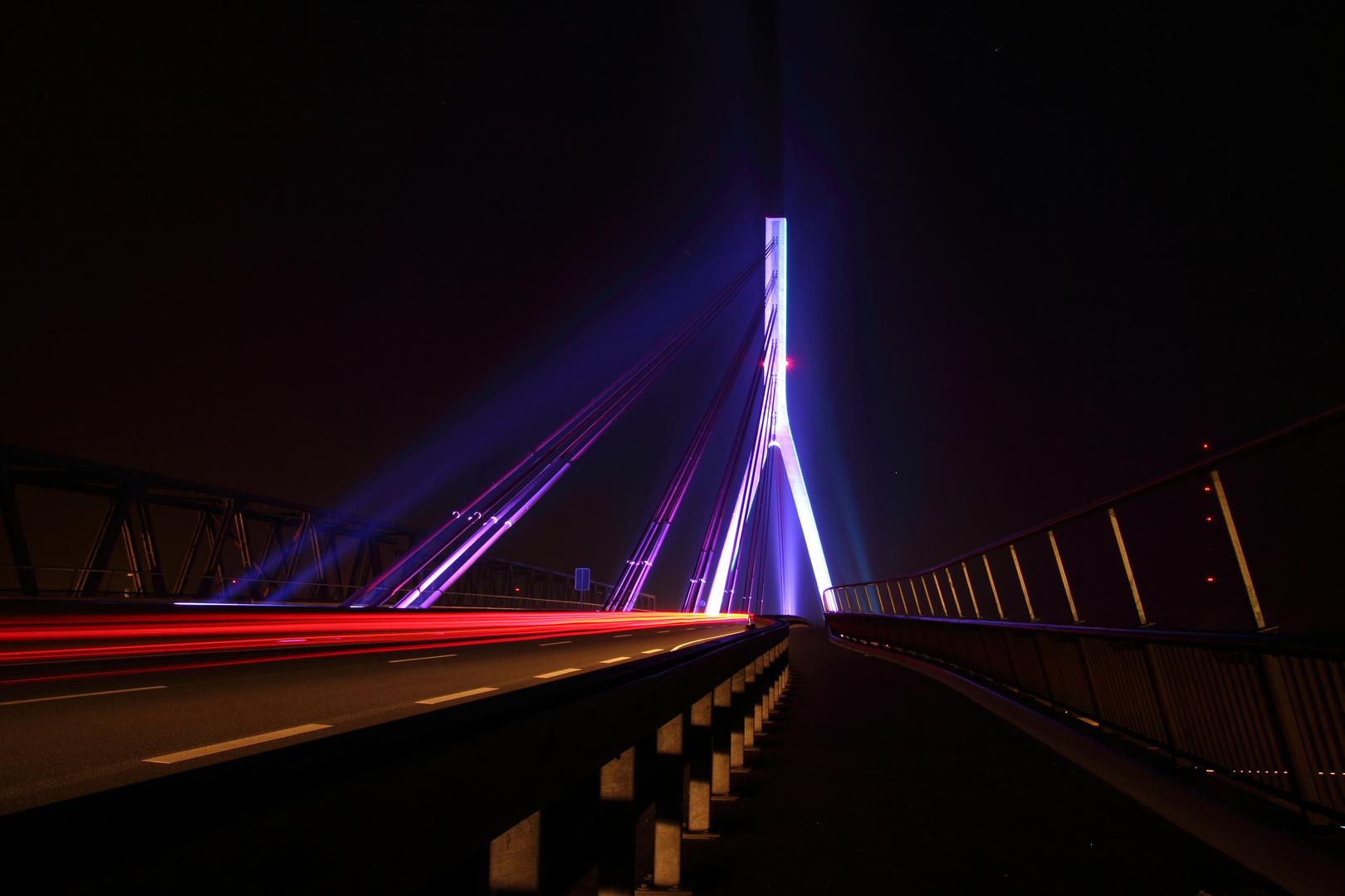 Die Rheinbrücke in Wesel