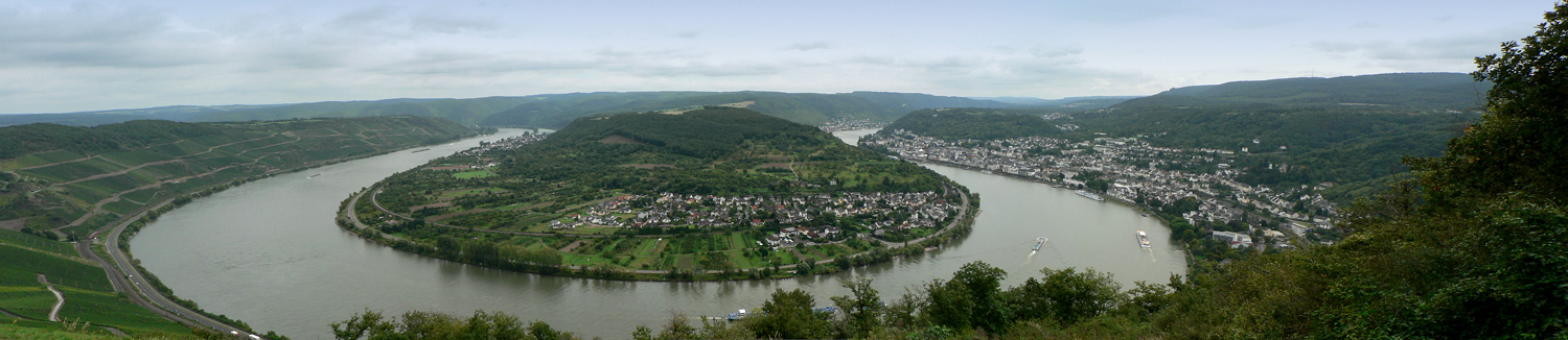 Die Rheinschleife bei Boppard